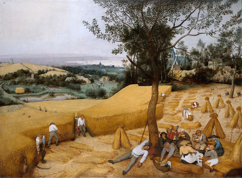 老彼得·勃鲁盖尔（Pieter Bruegel）1525-1569布鲁塞尔）–收割者 油画高清