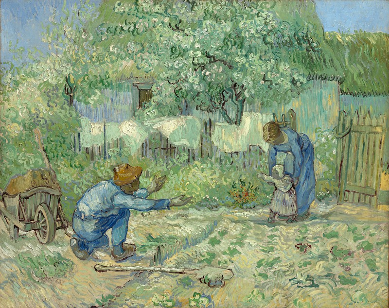 文森特·梵高（Vincent van Gogh）–迈出第一步 油画作品