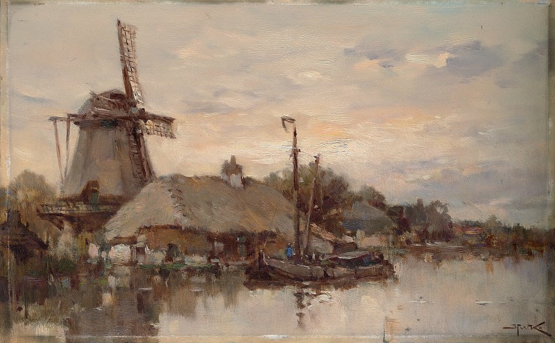 Herman Willem Koekkoek-Laan上的磨坊 油画作品