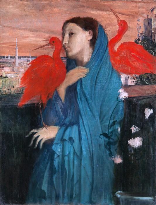 埃德加·德加（Edgar Degas）–宜必思年轻女子油画