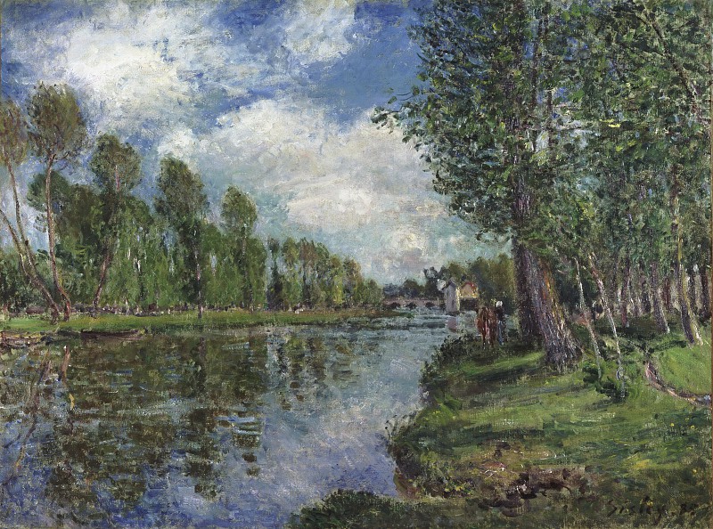 阿尔弗雷德·西斯利，法国，1839年至1899年–卢安河两岸油画
