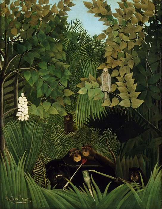 亨利·朱利安·费利克斯·卢梭（Henri-Julien-FélixRousseau）–快乐的小丑油画