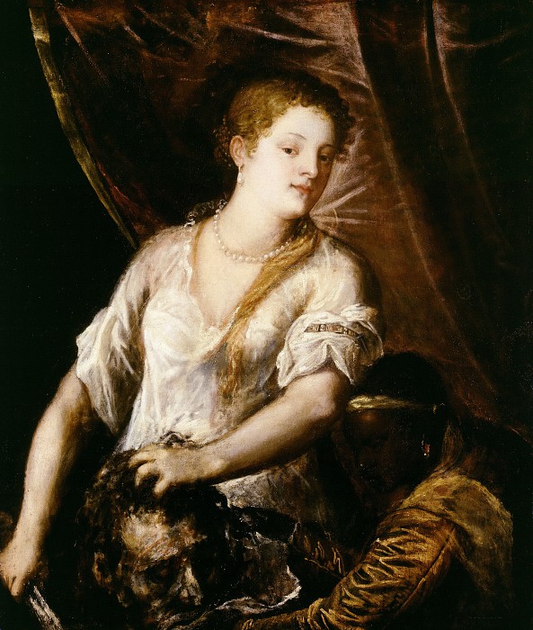 提香（ Titian） -朱迪思（Judith），他与Holofernes团长（ 1570）油画