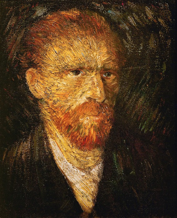 文森特·梵高（Vincent van Gogh） –自画像油画作品