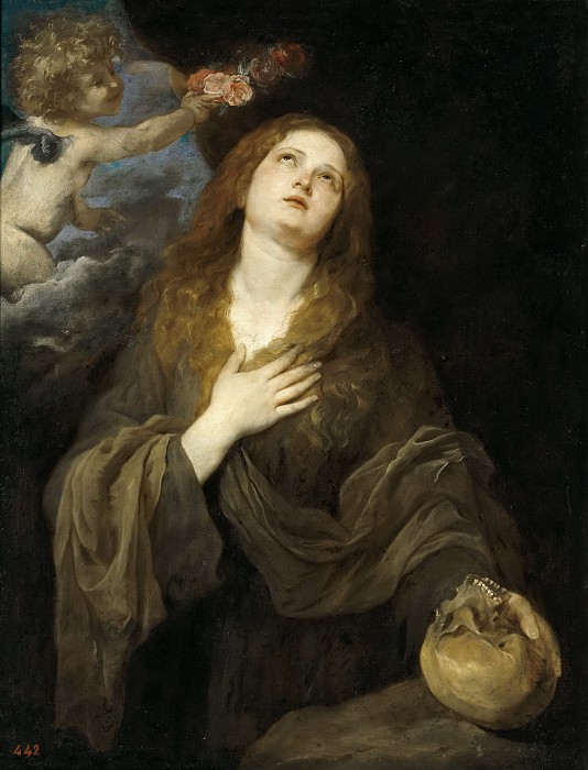 安东·范·戴克（Anton van Dyck）––圣罗莎利亚油画