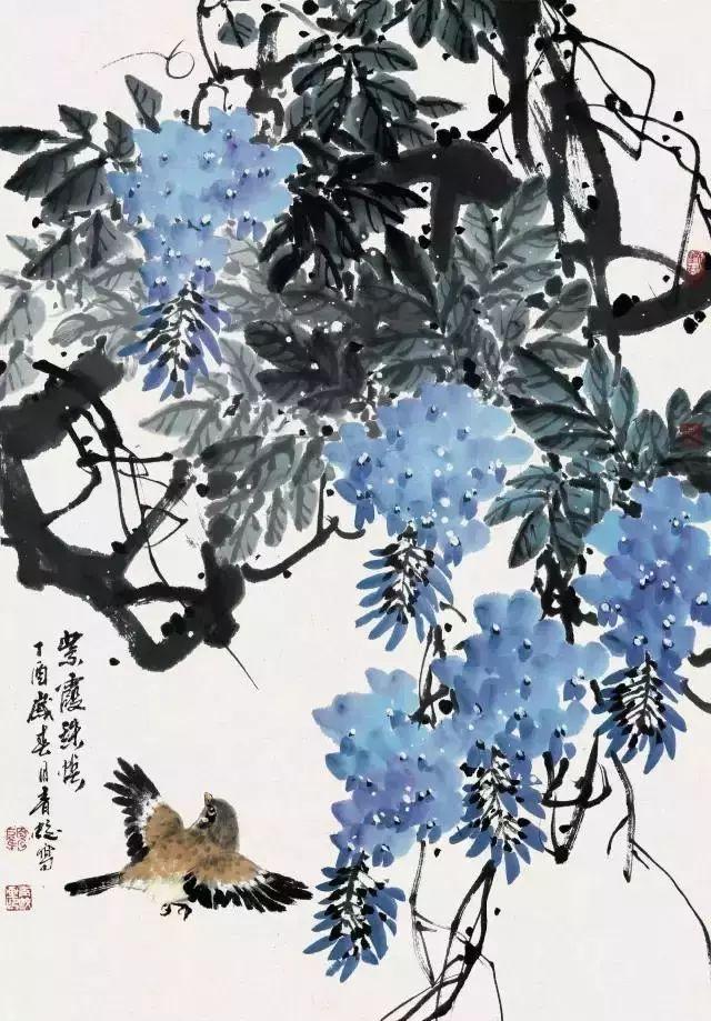 写意教程：梅兰竹菊，紫藤，牡丹的步骤画法