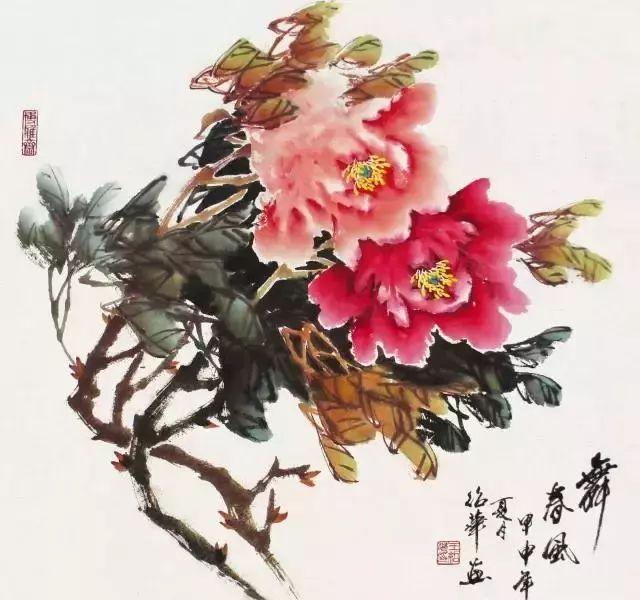 写意教程：梅兰竹菊，紫藤，牡丹的步骤画法