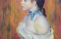 皮埃尔·奥古斯特·雷诺阿（Pierre-Auguste Renoir）–蓝色的项链的年轻女子