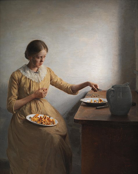 彼得·伊尔斯特（Peter Ilsted）-一个年轻的女孩在准备舞会 油画