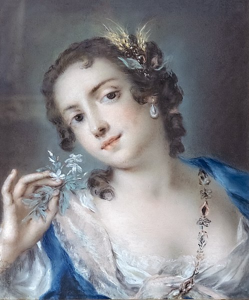 罗莎巴·卡里拉（Rosalba Carriera）-夏天油画