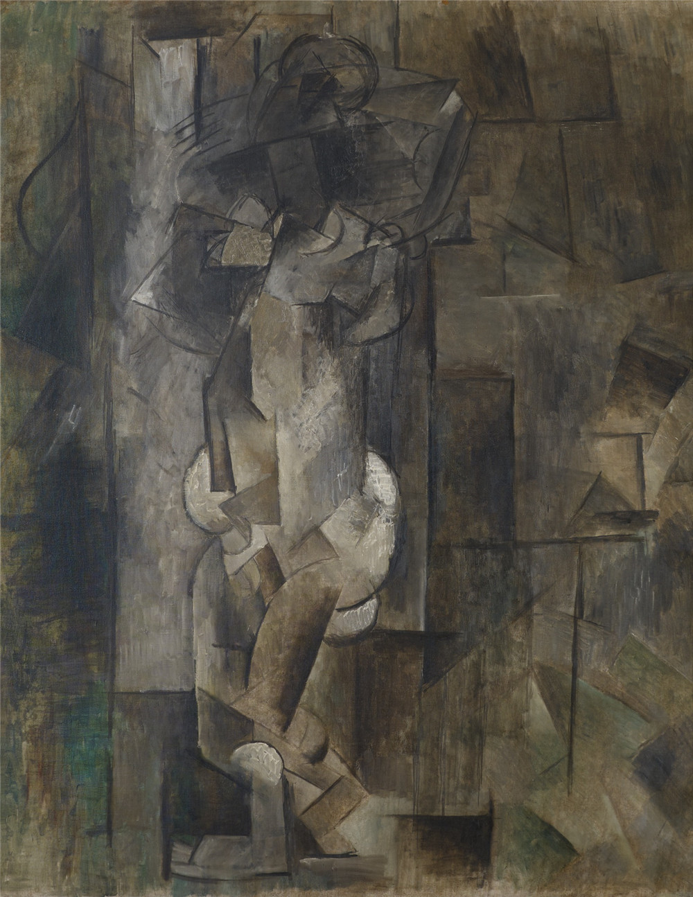 巴勃罗·<a href=https://www.kuhw.com/e/tags/?tagid=1022 target=_blank class=infotextkey>毕加索</a>（Pablo Picasso）-裸体人物，1910 年作品