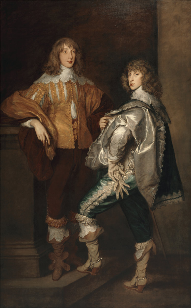 安东尼·范·戴克（Anthony van Dyck），比利时画家，1599–1641 年-约翰勋爵和伯纳德·斯图亚特勋爵油画