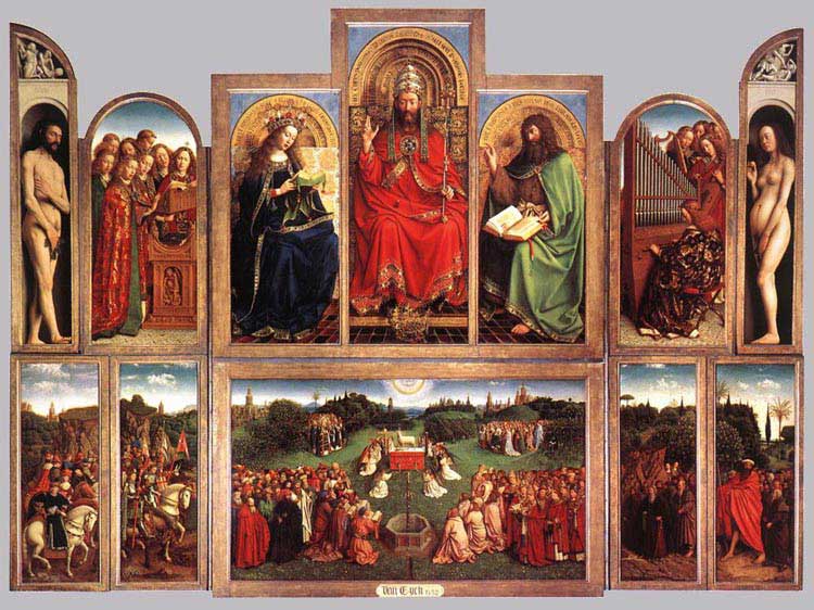 扬·凡·艾克（Jan Van Eyck）-《根特祭坛画》作品下载