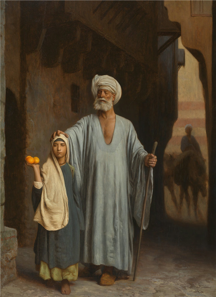 让·莱昂·杰罗姆(Jean-Léon Gérôme，法国) 油画-援助之手