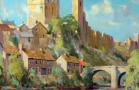 爱德华·韦森 (Edward Wesson，1910–1983)-《河中的里士满》作品欣赏