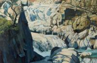 约翰切尔 (1965)作品欣赏--《瀑布，铜矿谷，1995年》