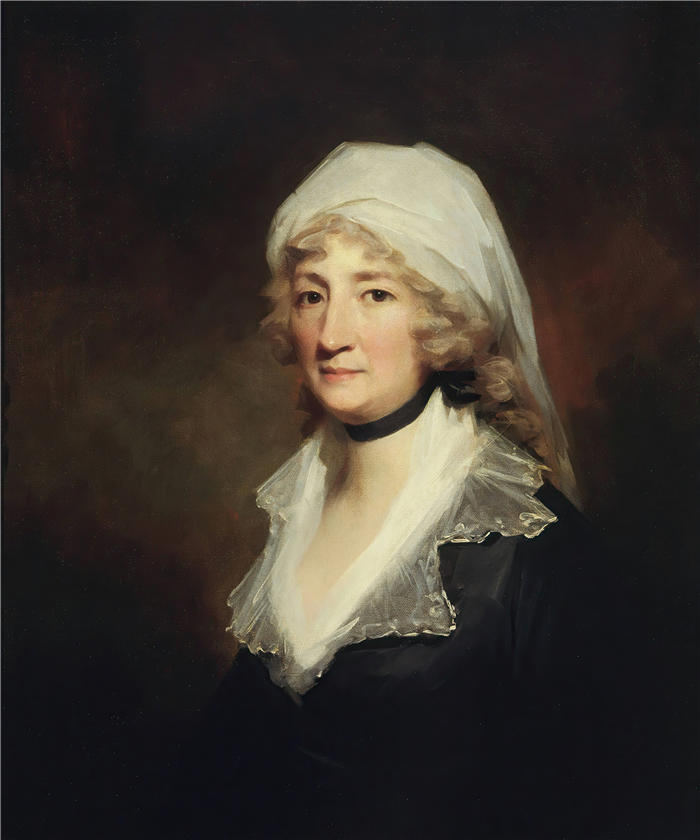 亨利·雷本（Henry Raeburn，苏格兰画家）高清油画作品-《格伦利的安妮·米勒夫人（约 1788-89 年）》