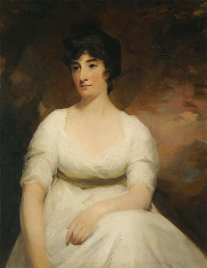 亨利·雷本（Henry Raeburn，苏格兰画家）高清油画作品-《凯瑟琳·汉密尔顿 (Katherine Hamilton) 的肖像》