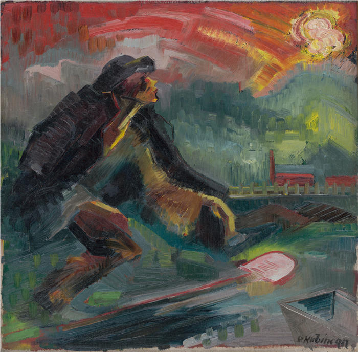 阿诺德·彼得·魏斯-库宾赞（Arnold Peter Weisz-Kubínčan，斯洛伐克画家）高清作品-《黎明 (1941)》
