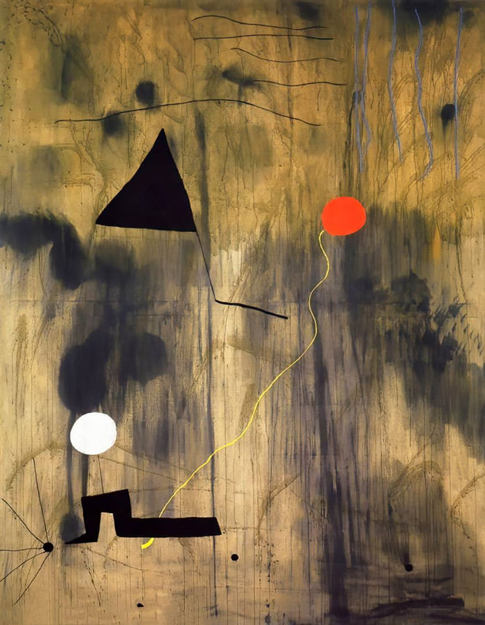 前1000幅世界名画-《世界的诞生》 Joan Miro - 布面油画 - 251 x 200 cm