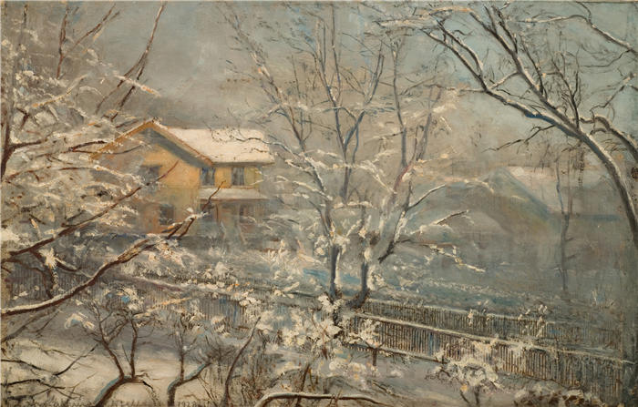 阿玛拉杜斯·尼尔森 （Amaldus Nielsen，挪威画家 ）高清作品-《早晨心情（1928年） 》