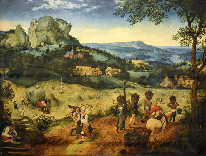 前1000幅世界名画-“干草” Pieter Bruegel The Elder - 油画 - 161 x 117 cm