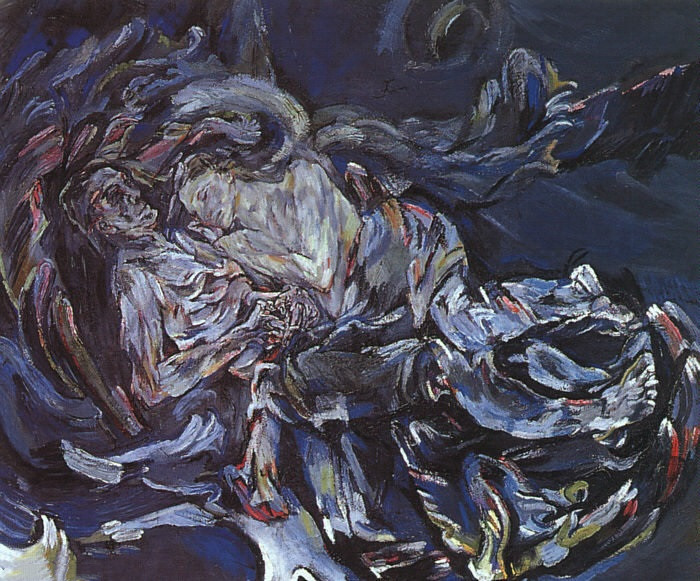 前1000幅世界名画-《风之新娘》 奥斯卡·科科施卡（ Oskar Kokoschka）