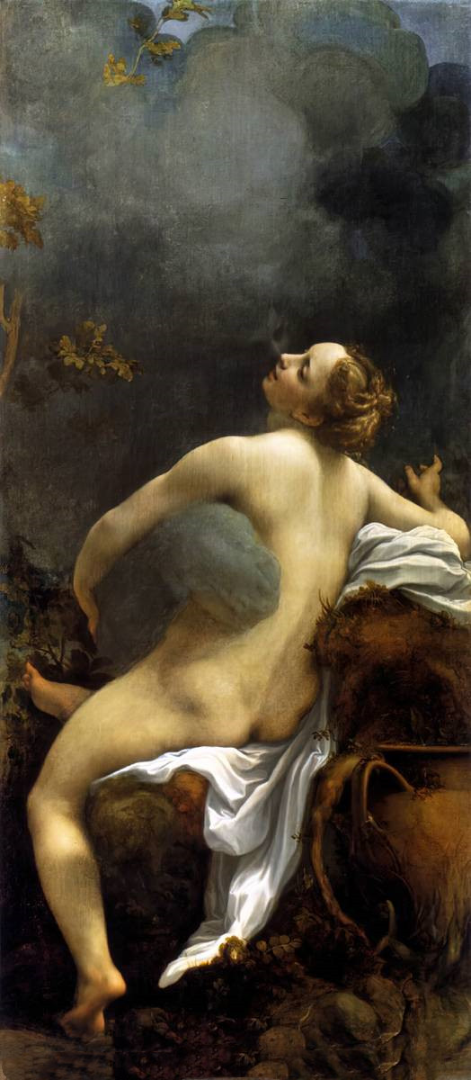 前1000幅世界名画-“木星和艾欧” Antonio Allegri Da Correggio - 布面油画 - 163 x 70 cm