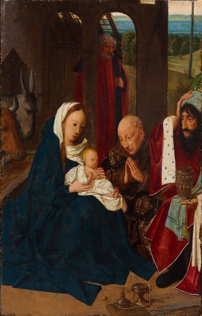 格特根·范哈勒姆（Geertgen tot Sint Jans，1465 – 1495，荷兰）作品-魔法师的崇拜