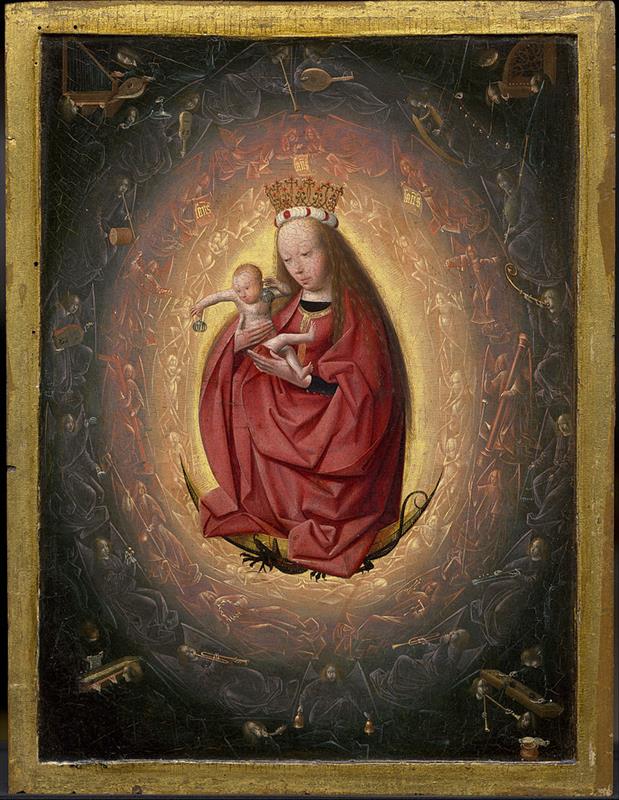 格特根·范哈勒姆（Geertgen tot Sint Jans，1465 – 1495，荷兰）作品-圣母的荣耀