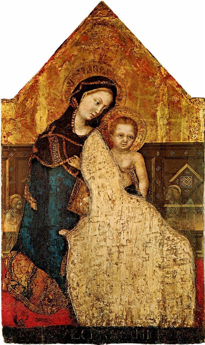 詹蒂莱·达·法布里亚诺(Gentile da Fabriano，意大利)作品-麦当娜和孩子1