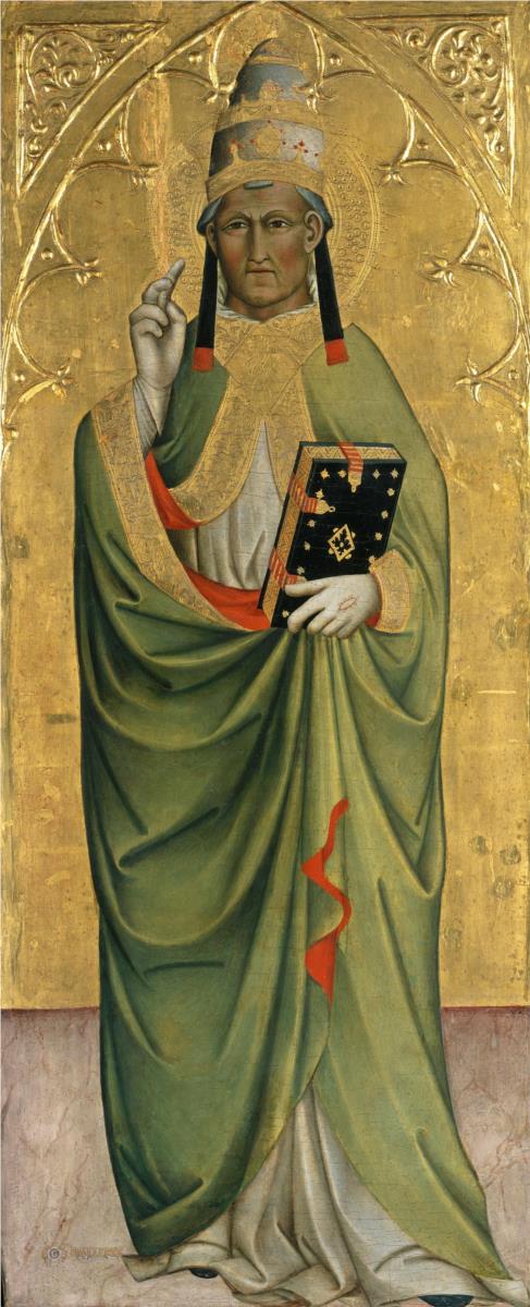 琴尼诺琴尼尼（Cennino Cennini，意大利，1360 - 1427）作品-圣格雷戈里