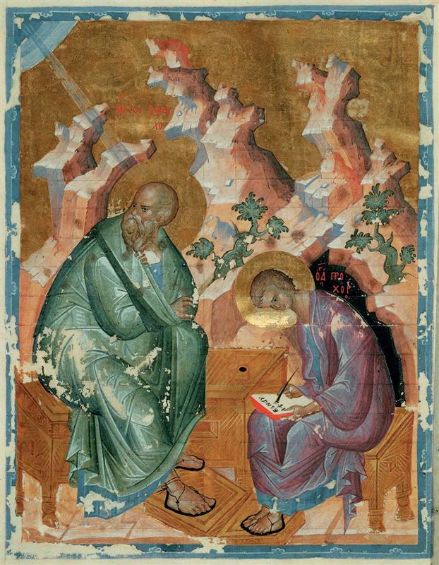 安德烈·鲁布廖夫（Andrei Rublev，俄罗斯，1360 - 1430）作品-圣约翰福音传教士