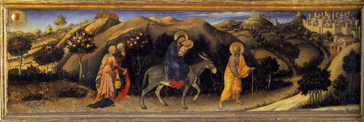 詹蒂莱·达·法布里亚诺(Gentile da Fabriano，意大利)作品-崇拜贤士祭坛画1