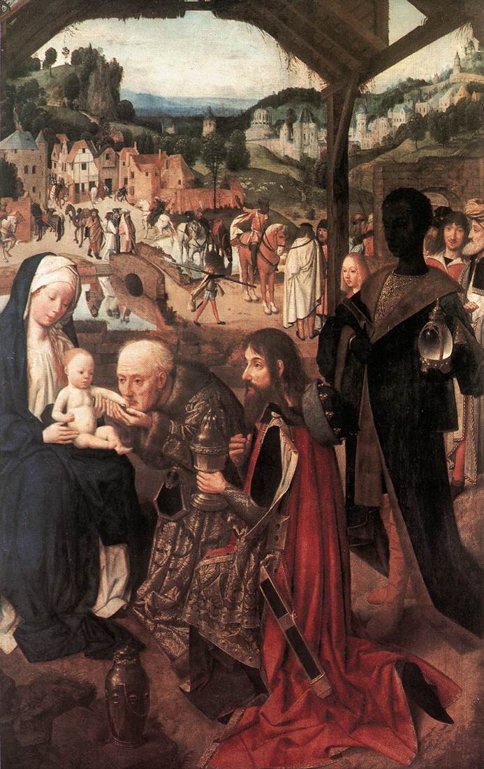 格特根·范哈勒姆（Geertgen tot Sint Jans，1465 – 1495，荷兰）作品-魔法师的崇拜2