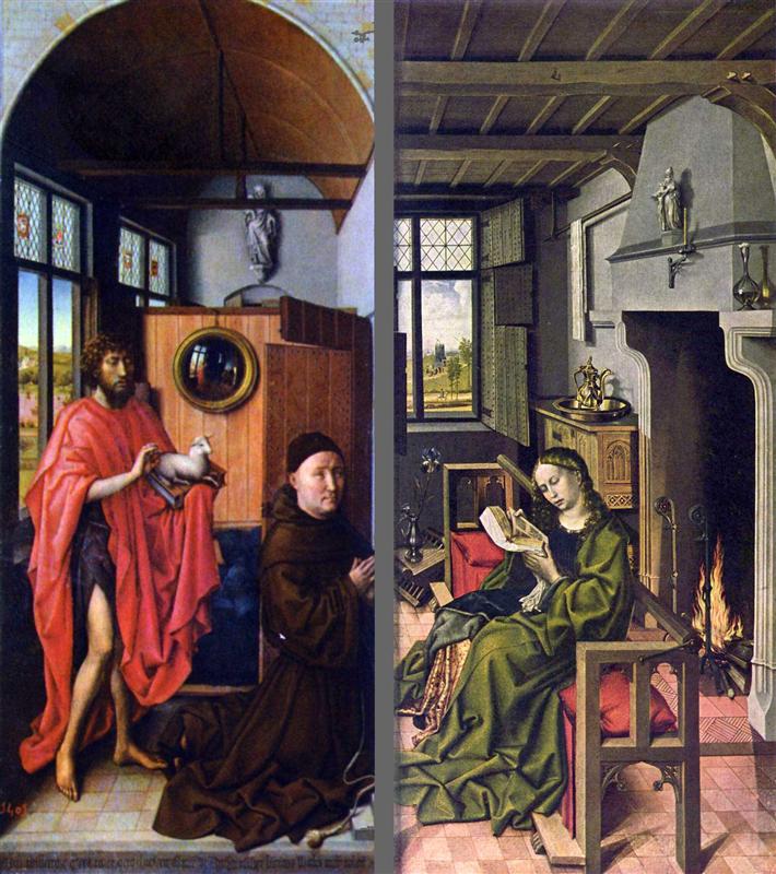 <a href=https://www.kuhw.com/e/tags/?tagid=1081 target=_blank class=infotextkey>罗伯特</a>·坎平（Robert Campin，1375-1444 年，佛兰芒画家）作品-世界祭坛画