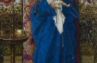 扬·范·埃克（Jan van Eyck，荷兰画家 ， 1390 - 1441 年）作品-喷泉旁的麦当娜