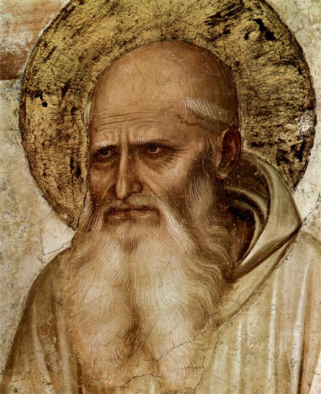 弗拉·安杰利科（Fra Angelico，意大利，1400-1455）作品-St Romuald（受难细节）