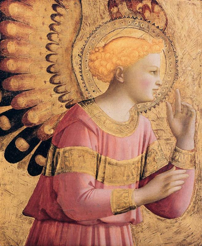 弗拉·安杰利科（Fra Angelico，意大利，1400-1455）作品-大天使加百列宣告