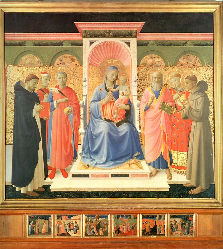 弗拉·安杰利科（Fra Angelico，意大利，1400-1455）作品-Annalena 祭坛画