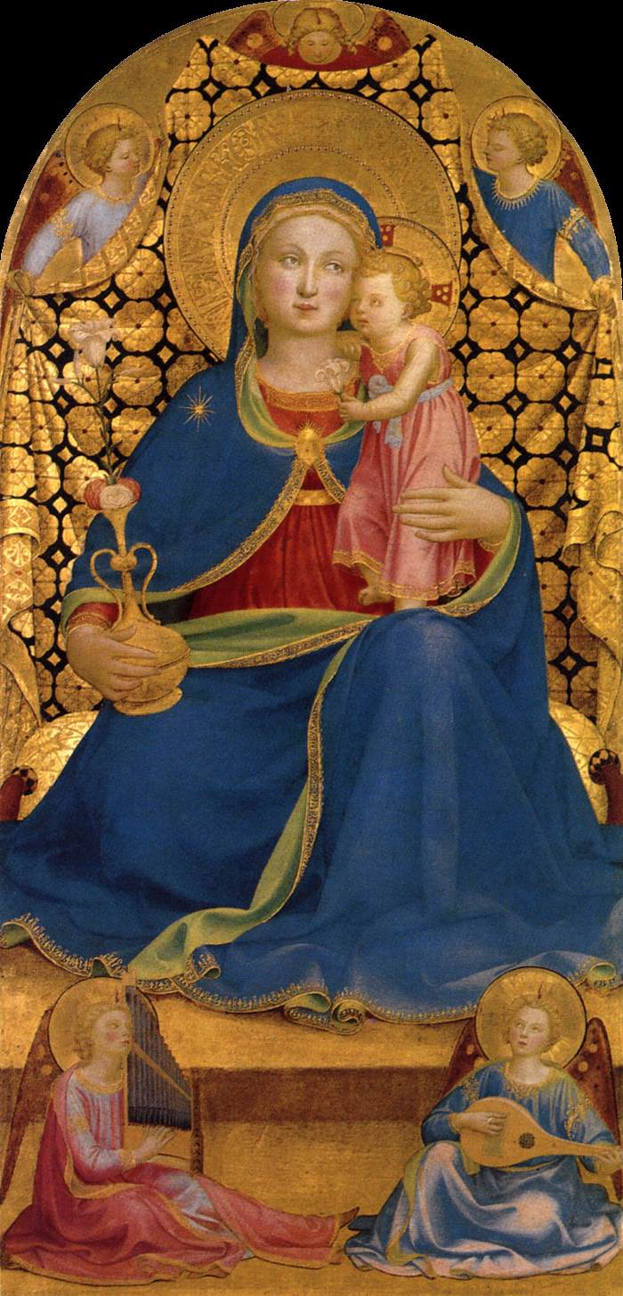 弗拉·安杰利科（Fra Angelico，意大利，1400-1455）作品-谦卑的处女