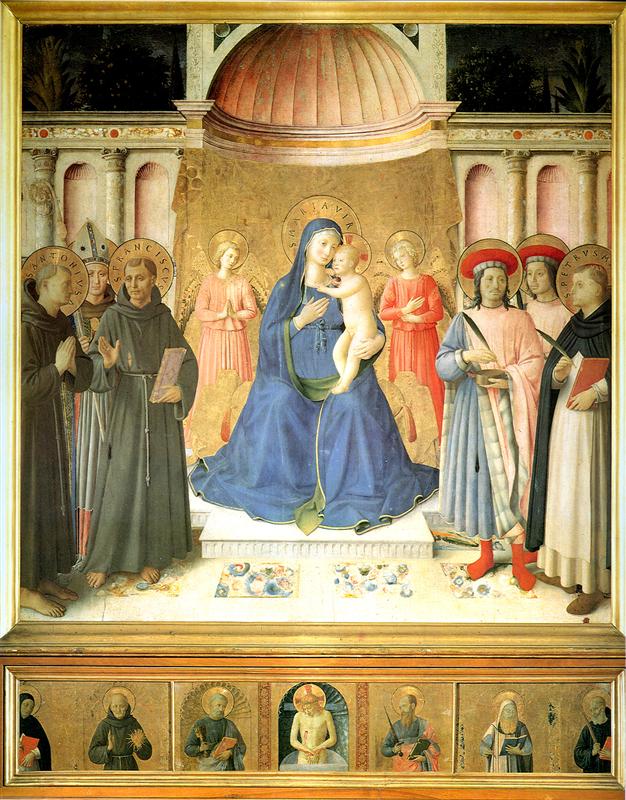 弗拉·安杰利科（Fra Angelico，意大利，1400-1455）作品-Bosco ai Frati 祭坛画作品