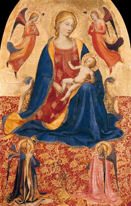 弗拉·安杰利科（Fra Angelico，意大利，1400-1455）作品-谦逊的麦当娜