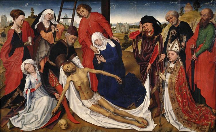 罗吉尔·范德韦登（Rogier van der Weyden，荷兰画家，1399 - 1464 年）作品-悲叹1