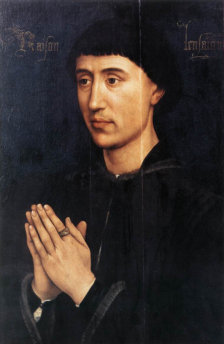 罗吉尔·范德韦登（Rogier van der Weyden，荷兰画家，1399 - 1464 年）作品-洛朗·弗罗伊蒙的肖像