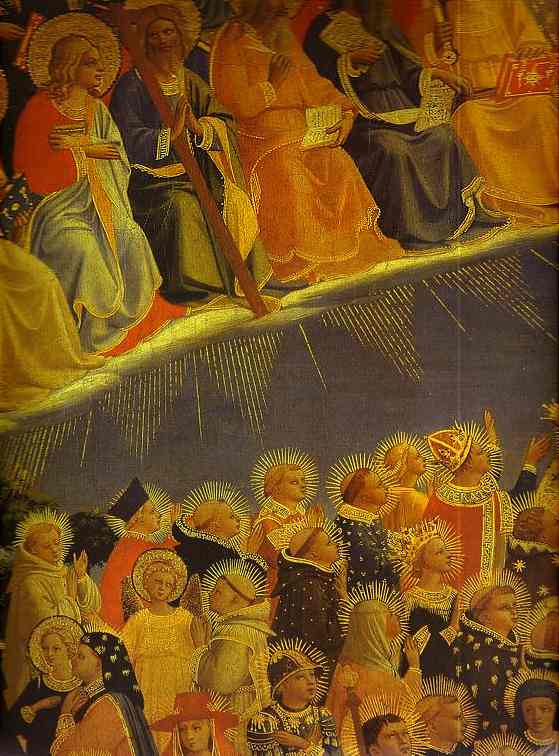 弗拉·安杰利科（Fra Angelico，意大利，1400-1455）作品-最后的审判。详细信息：有福的