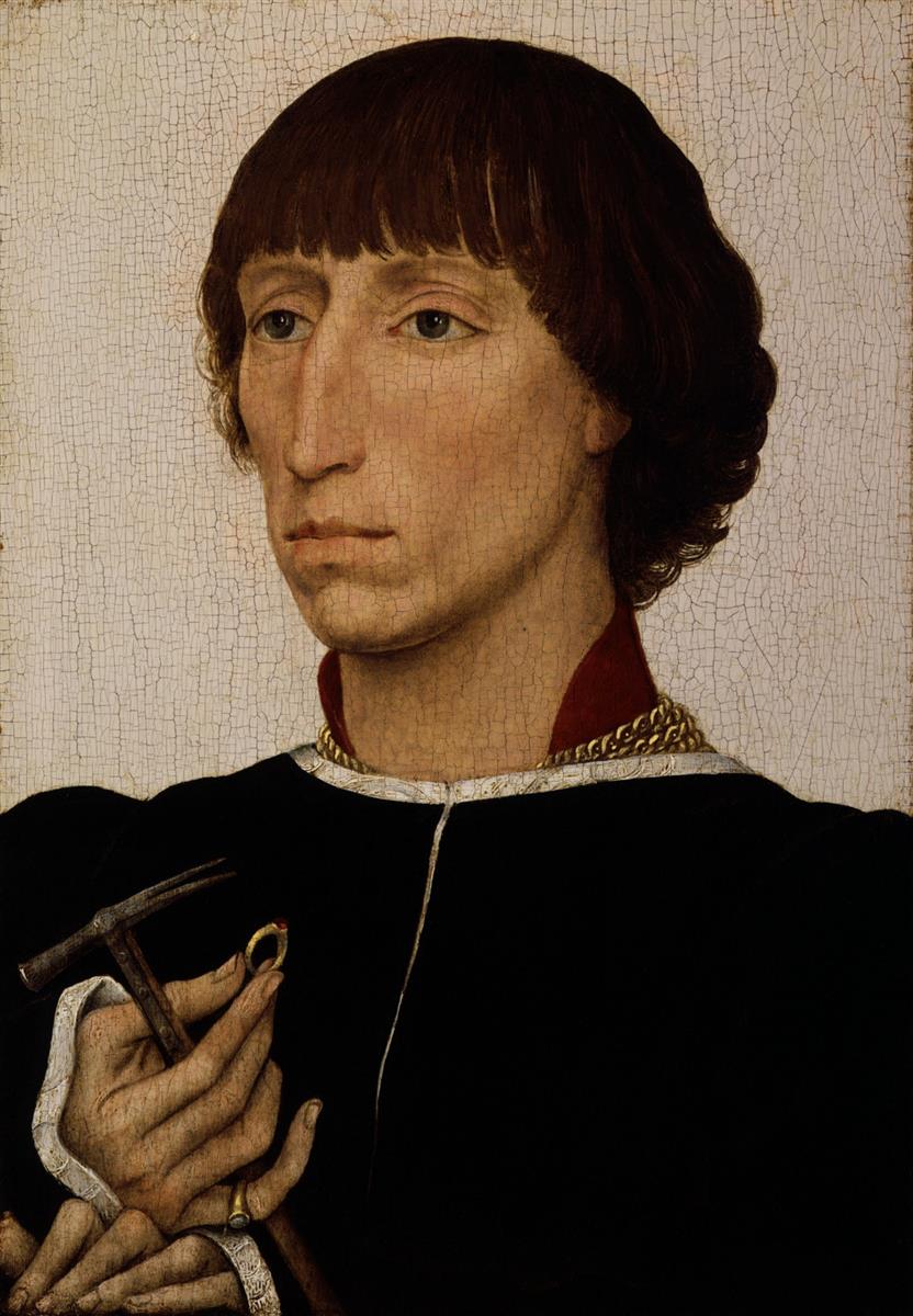 罗吉尔·范德韦登（Rogier van der Weyden，荷兰画家，1399 - 1464 年）作品-Francesco d'Este 的肖像