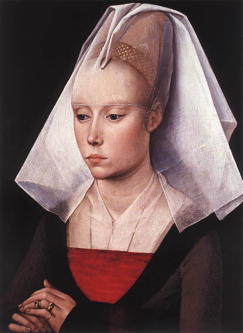 罗吉尔·范德韦登（Rogier van der Weyden，荷兰画家，1399 - 1464 年）作品-一个女人的肖像