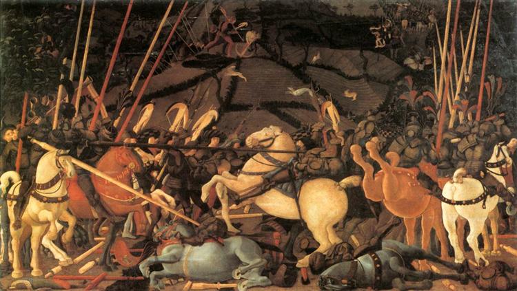 保罗·乌切洛（Paolo Uccello，意大利画家，1397 - 1475 年）作品-战胜贝纳迪诺·德拉·恰尔达