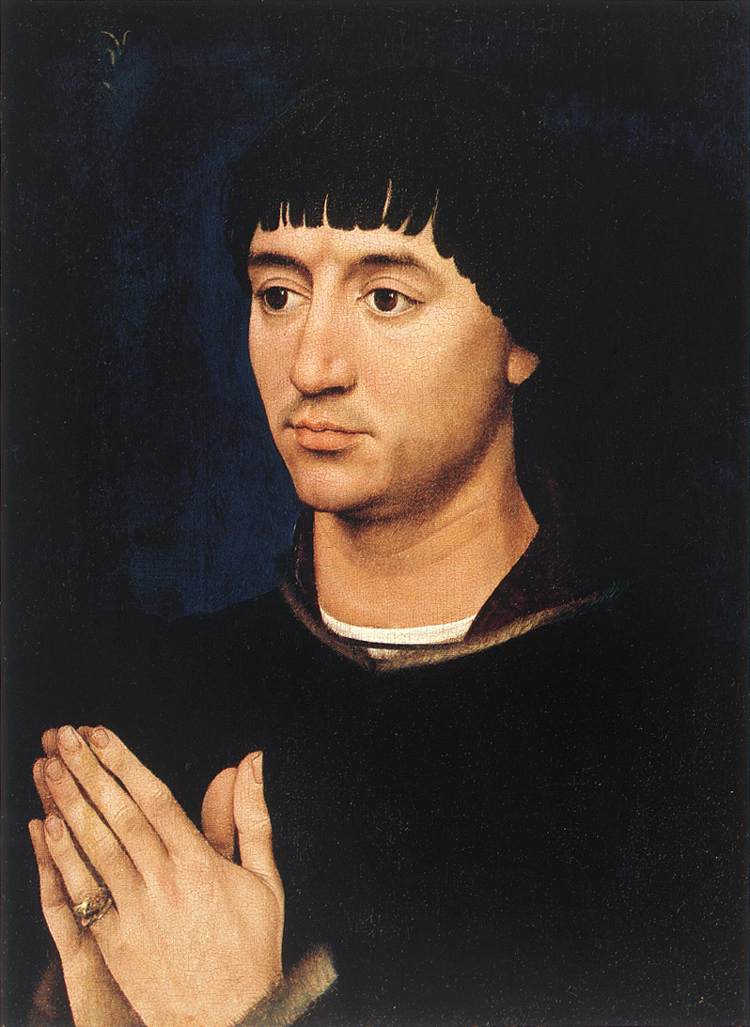 罗吉尔·范德韦登（Rogier van der Weyden，荷兰画家，1399 - 1464 年）作品-让·德格罗斯的肖像